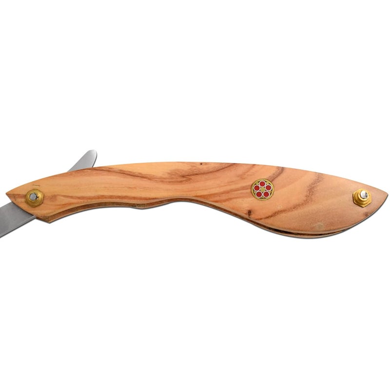 Old Ram Straight Razor | Straight Edge-Razor Wood Handle- Sharp | High Hardness Stainless Steel Cutthroat Straight Edge Blade | Barber Razor (222) - Image 4